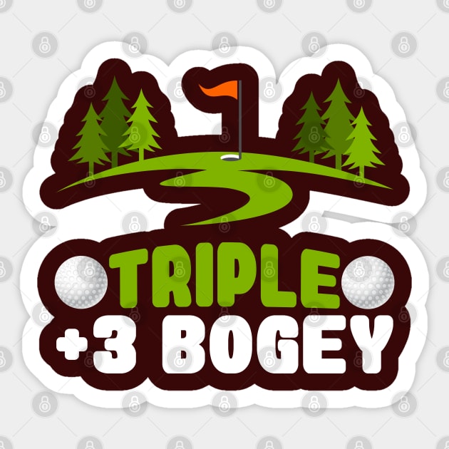 golf  Triple bogey Sticker by onalive